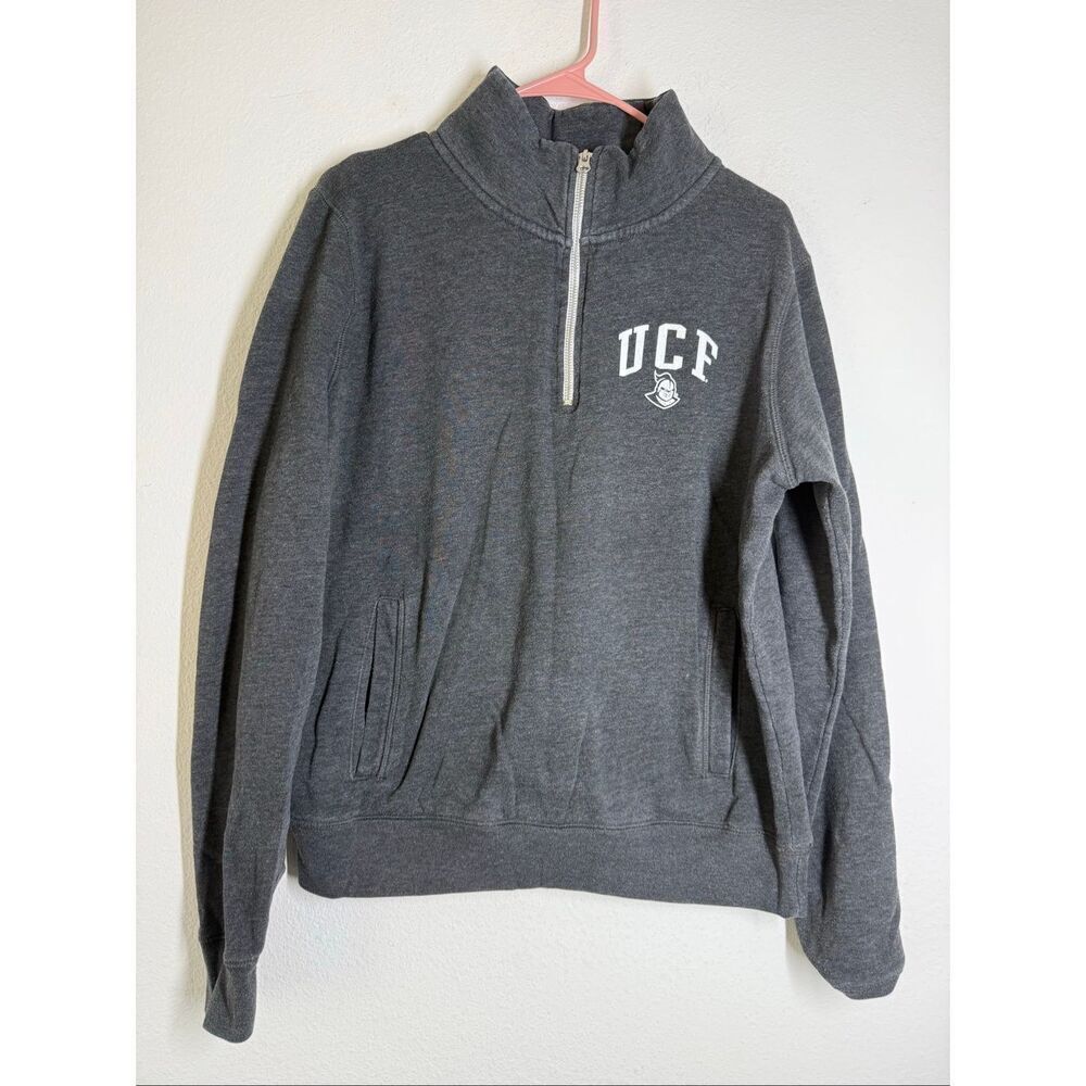 Vintage Redshirt University Of Cenral Florida 1/3Zip Cotton Blend Sweatshirt SzL